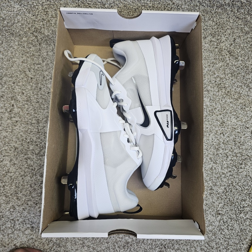 Nike Zoom Force Trout 9 Pro Metal Baseball Cleats White FB2907-102 - Men's 8.5 - Picture 16 of 16